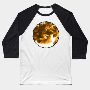 Liquid Gold Scribble Circle Frame Baseball T-Shirt